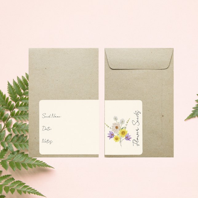 Aufkleber für Saatgutpackung | Blume - Packungseti (Von Creator hochgeladen)