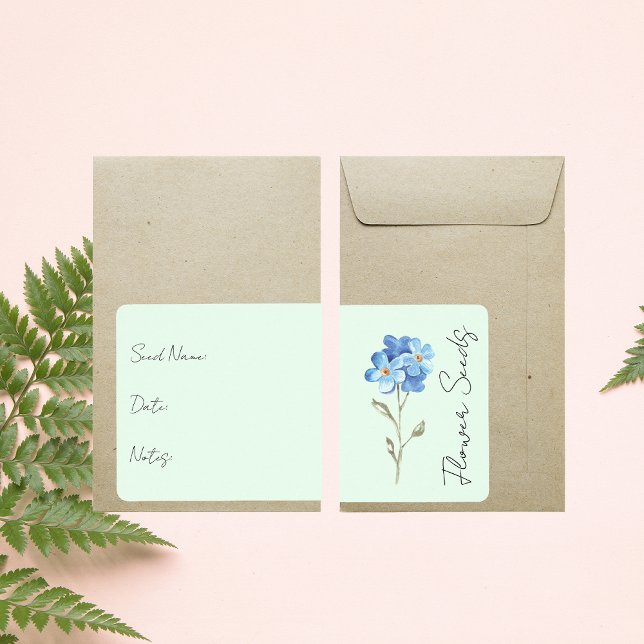 Aufkleber für Saatgutpackung | Blume - Packungseti (Von Creator hochgeladen)
