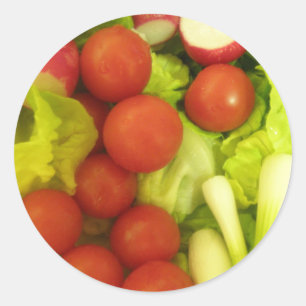 Aufkleber für Salate und Gemüse
