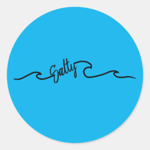 Aufkleber für Salty Ocean Wave