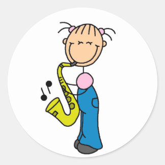 Aufkleber für Saxophone Player