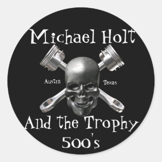 Aufkleber für Schädel und Kolben