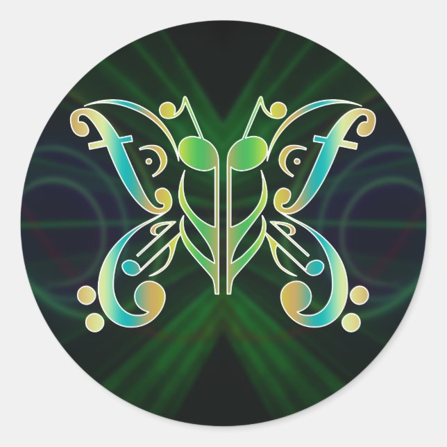 Aufkleber für Schmetterlinge (Vorderseite)