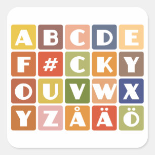 Aufkleber für schmutzige Alphabets