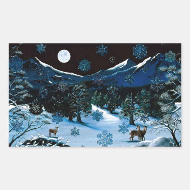 Aufkleber für Schneeflocken (Vorderseite)