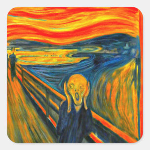 Aufkleber für schöne Kunst, Munch, Schrei