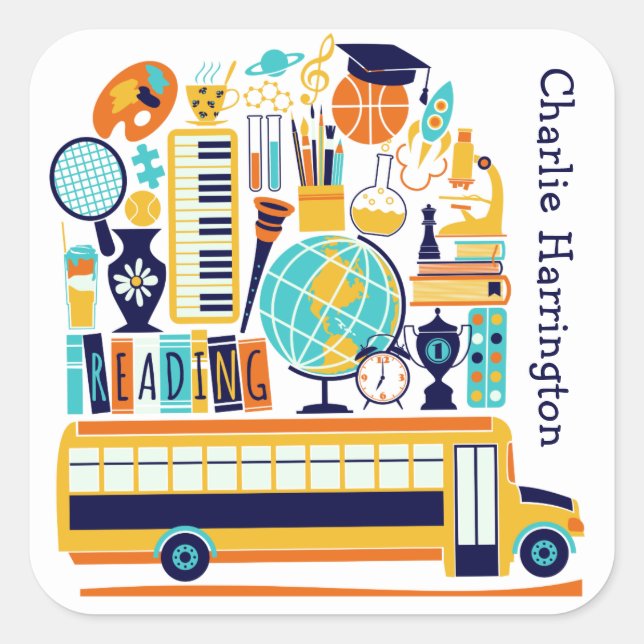 Aufkleber für Schulabbildungen (Vorderseite)