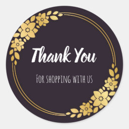 Aufkleber für Schwarz- und Goldgeschäfte