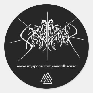 Aufkleber für Schwertträger mit Valknut