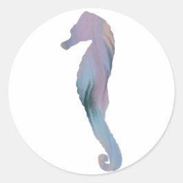 Aufkleber für Seepferd im Akrylstil