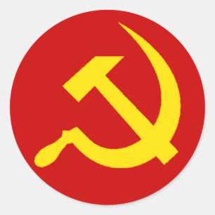 Aufkleber für Sichel und Hammer