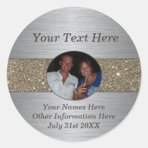 Aufkleber für Silver & Glitzer für kundenspezifisc