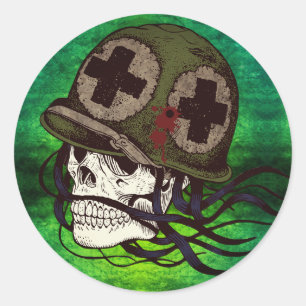 Aufkleber für Soldaten der Skelettarmee