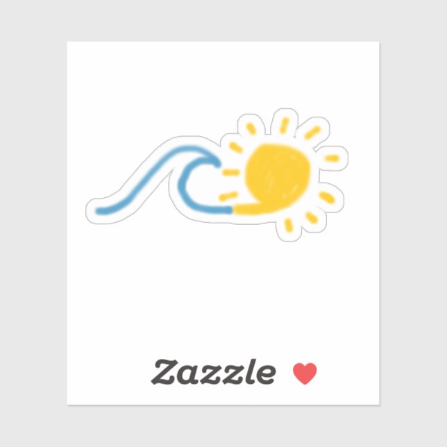 Aufkleber für Sonnenstrahlen (Blatt)