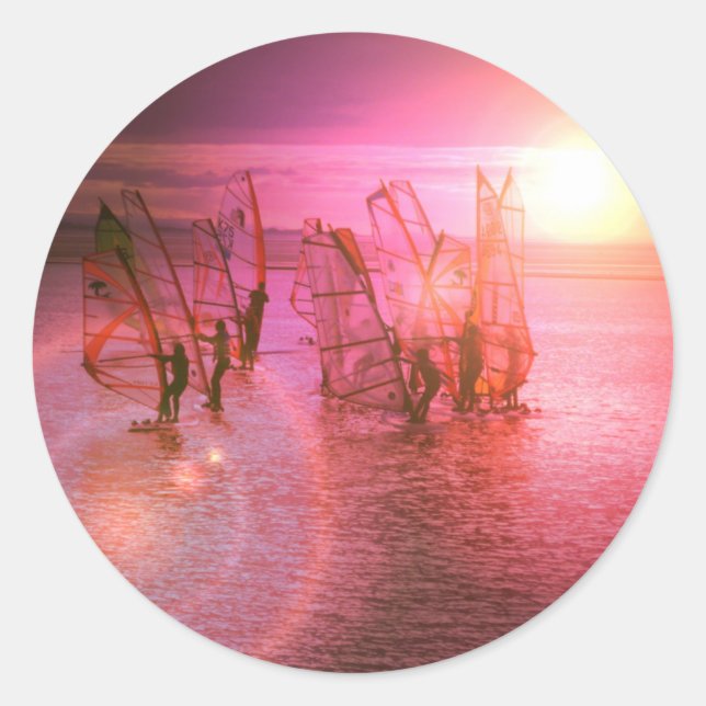 Aufkleber für Sonnenuntergang (Vorderseite)