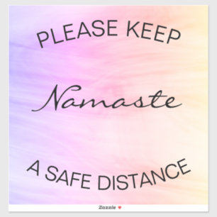 Aufkleber für soziale Entfernungen