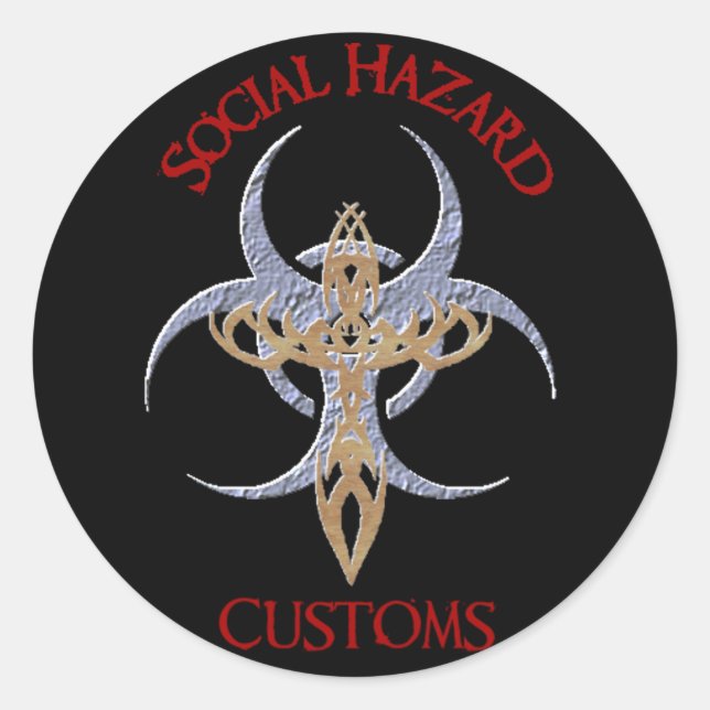 Aufkleber für soziale Gefahren (Vorderseite)