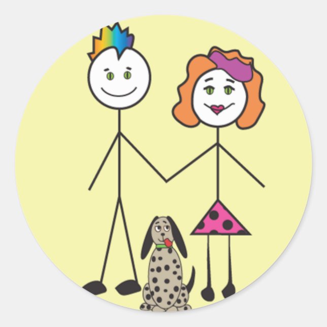 Aufkleber für Stick-People (Vorderseite)