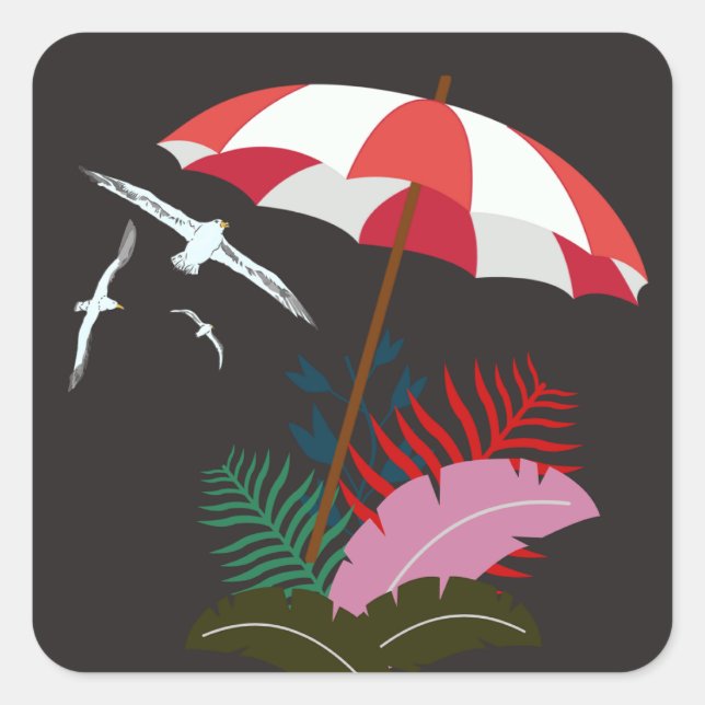 Aufkleber für Strandvibes (Vorderseite)