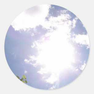 Aufkleber für Sun Beam und Wolken