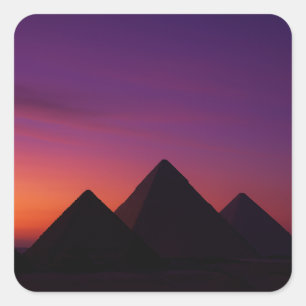 Aufkleber für Sunset Pyramids   Ägyptische Kunst