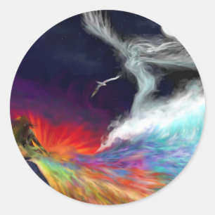 Aufkleber für symbolische Zuflüsse