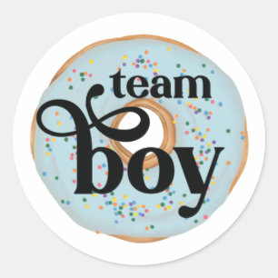 Aufkleber für Team Boy Donut Gender