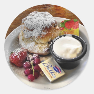 Aufkleber für Tee und Scones
