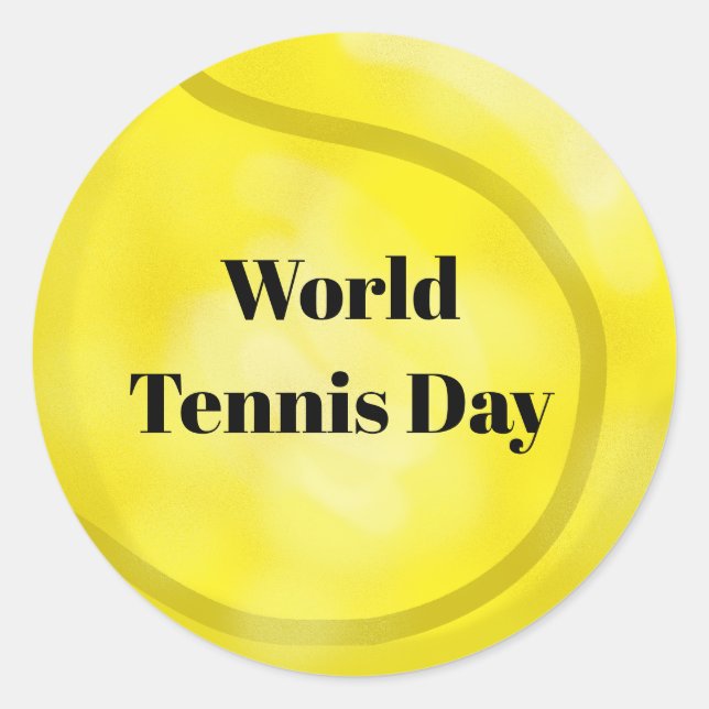 Aufkleber für Tennisball zur Anpassung (Vorderseite)