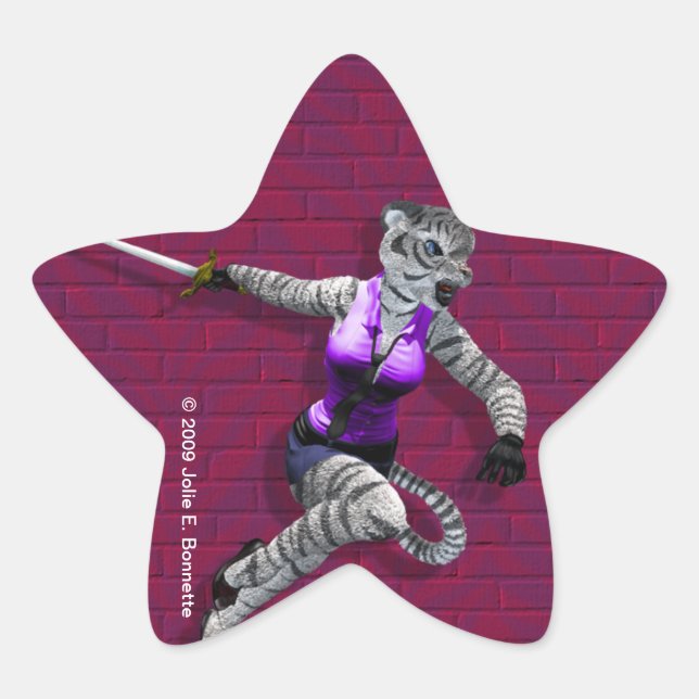 Aufkleber für Tigress Star (Vorderseite)