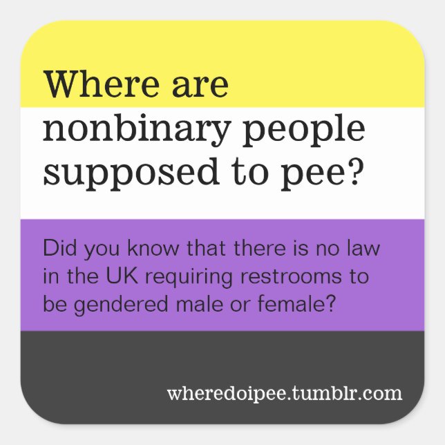 Aufkleber für Toiletten (Vorderseite)