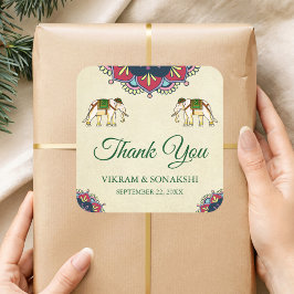 Aufkleber für traditionelle Elefanten der indische