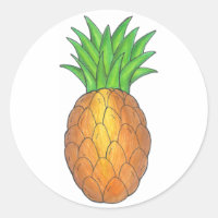 Aufkleber für tropische Ananas