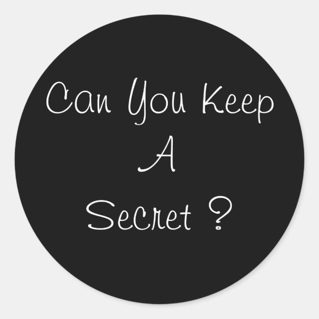 Aufkleber für überraschendes Party (Vorderseite)