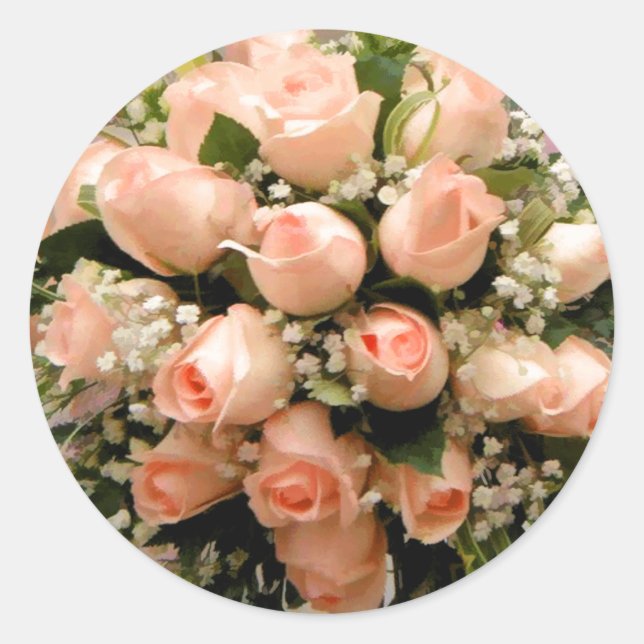 Aufkleber für Umschlag Aufkleber der Rose (Vorderseite)