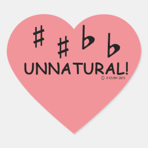 Aufkleber für unnatürliches Herz