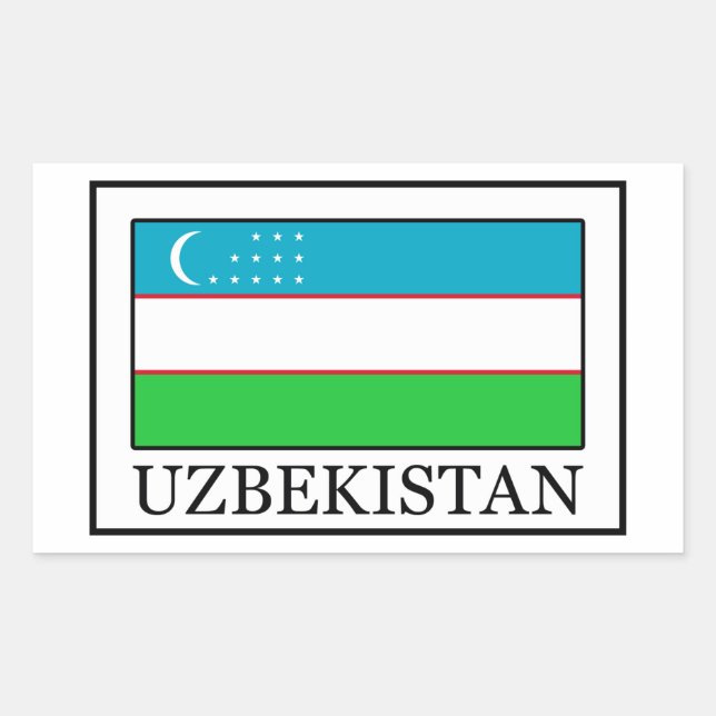 Aufkleber für Usbekistan (Vorderseite)
