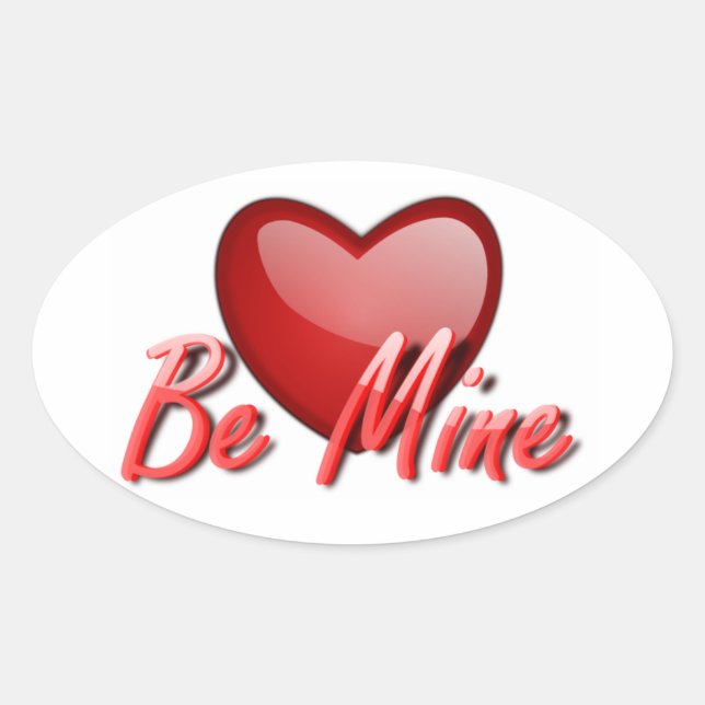 Aufkleber für Valentine/be Mine (Vorderseite)