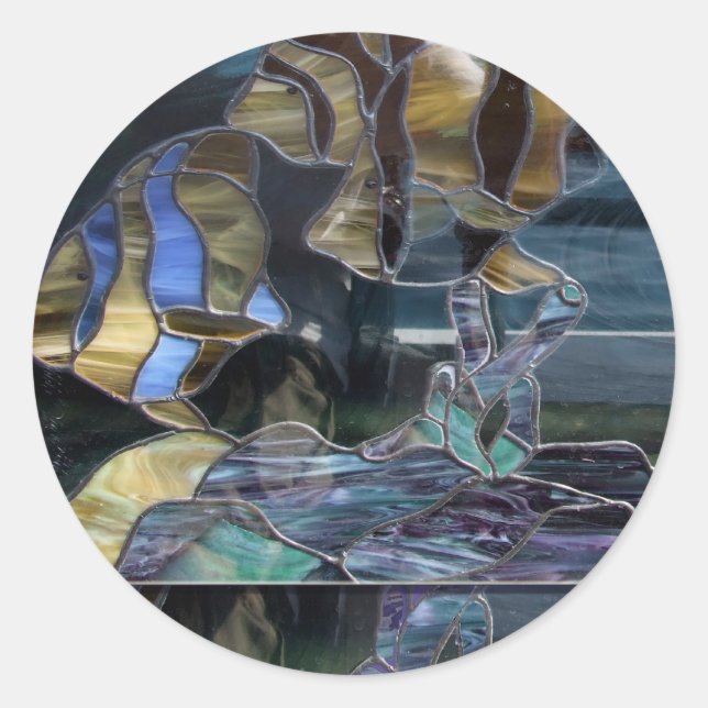 Aufkleber für verkettete Glasfische (Vorderseite)