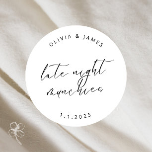 Aufkleber für verspätete Nacht