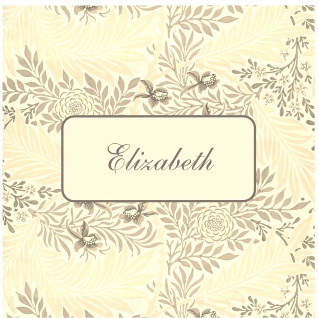 Aufkleber für Vintage Blumenmuster (Vorderseite)