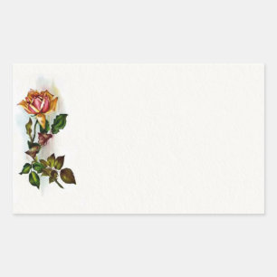 Aufkleber für Vintage Rose