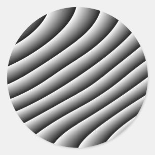 Aufkleber für Vintage Wavy Lines