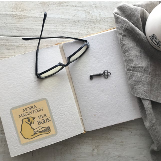 Aufkleber für Vintages Cat Custom Buchzeichen (Von Creator hochgeladen)