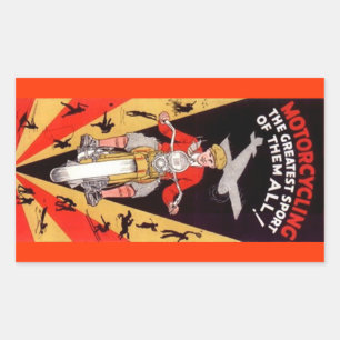 Aufkleber für Vintages Motorrad Promo Antikes Oran