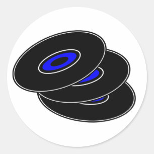Aufkleber für Vinyl-Platten