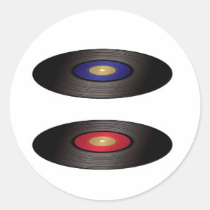 Aufkleber für Vinyl-Platten