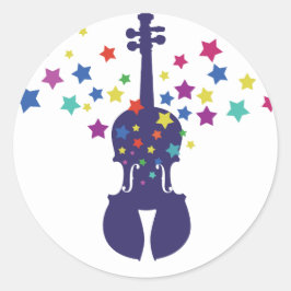 Aufkleber für Violine Star