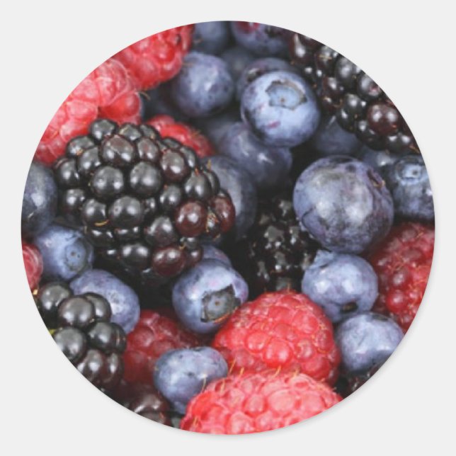 Aufkleber für Waldfrüchte (Vorderseite)