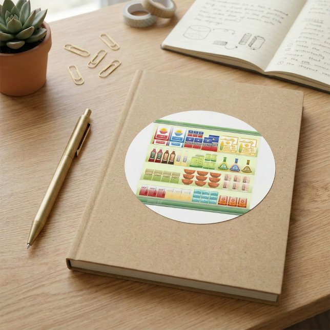 Aufkleber für Waren im Supermarkt (Von Creator hochgeladen)